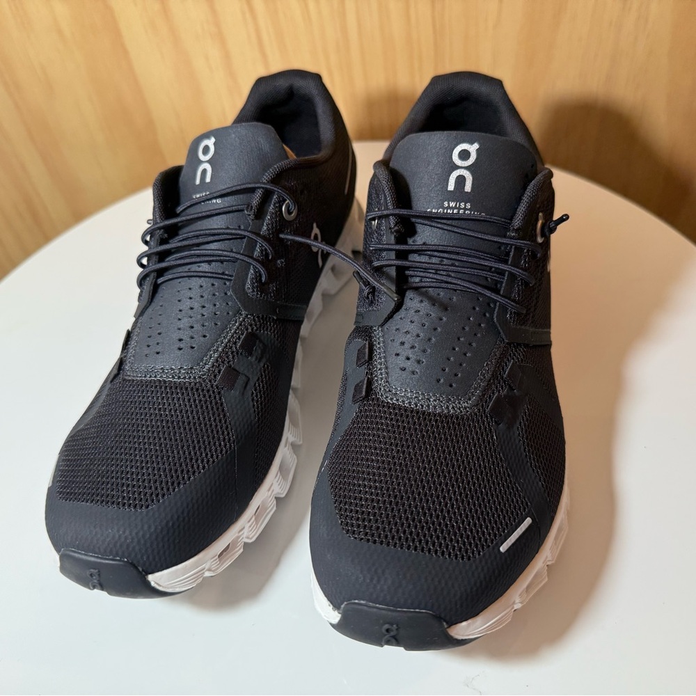 On Running  Black and White Athletic Shoes